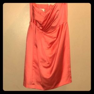 Coral cocktail/bridesmaid dress